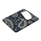Vintage Navy Paisley Mouse Pad