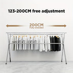 Adjustable drying rack